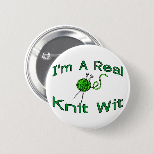 Knit Wit Ronde Button 5,7 Cm (Voorkant /achterkant)