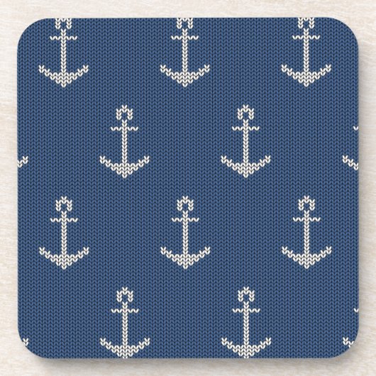 Knit Zee Anchor Bier Onderzetter (Voorkant)