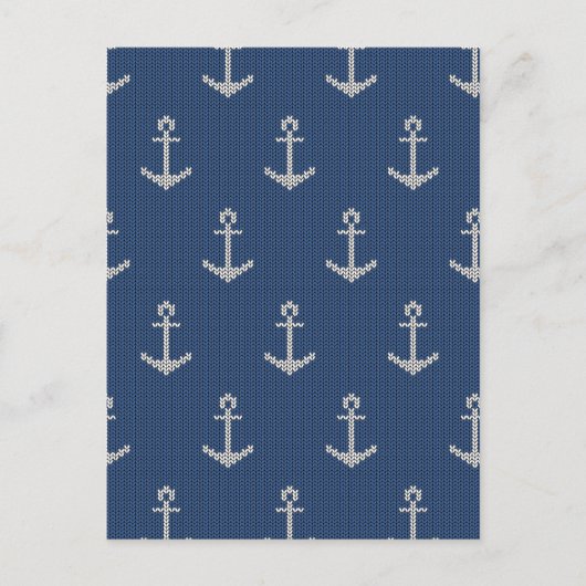 Knit Zee Anchor Briefkaart (Voorkant)