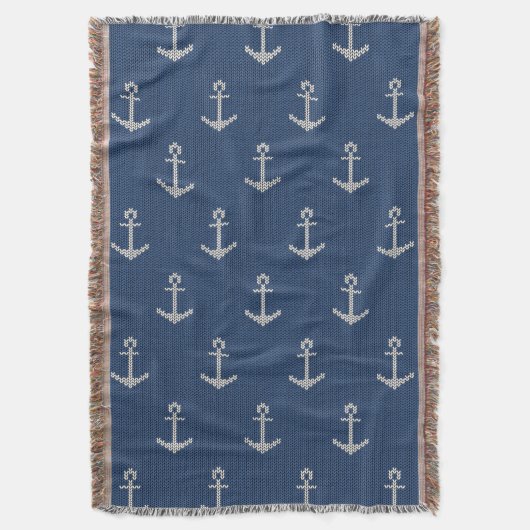 Knit Zee Anchor Deken (Voorkant Verticaal)