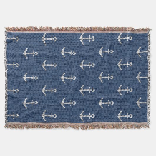 Knit Zee Anchor Deken (Voorkant)