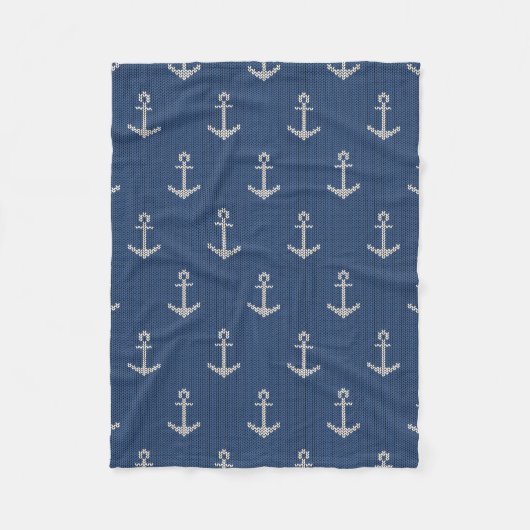 Knit Zee Anchor Fleece Deken (Voorkant)