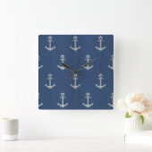 Knit Zee Anchor Vierkante Klok (Huis)