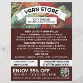 Knitingbundel, Knitting Store, Garn Store Flyer (Voorkant)