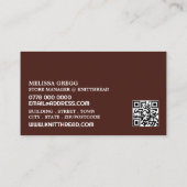 Knitingbundel, Knitting Store, Garn Store Visitekaartje (Achterkant)