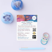 Knitingbundels, Knitting Store, Garnenwinkel Flyer (Enkel)