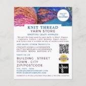 Knitingbundels, Knitting Store, Garnenwinkel Flyer (Voorkant)