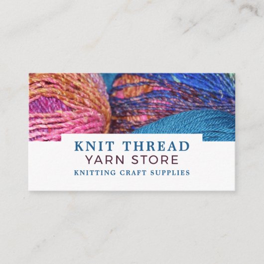 Knitingbundels, Knitting Store, Garnenwinkel Visitekaartje (Voorkant)