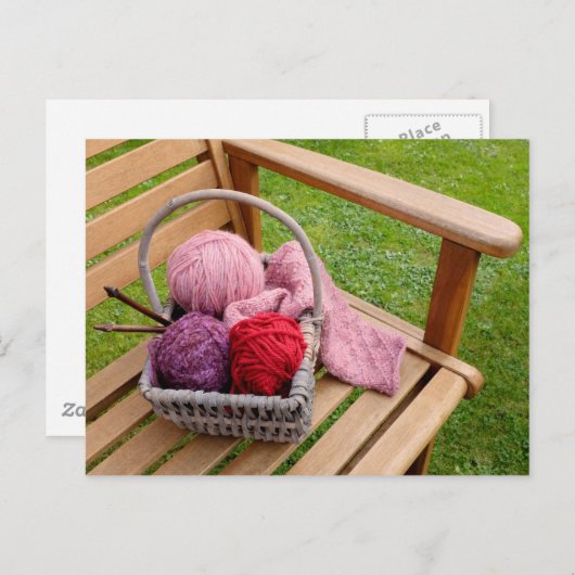 Knitingmandje Briefkaart (Voorkant / Achterkant)