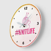 #KNITLIFE Wandklok (Hoek)