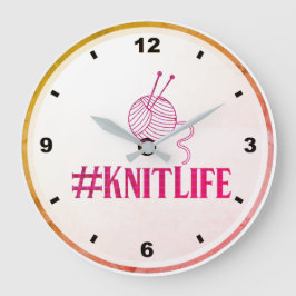 #KNITLIFE Wandklok