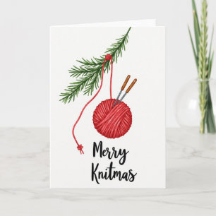 Knitmas Kerst Brei Kaart