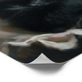 Knitt Companion Black Kitten met Yarn Poster (Hoek)