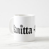 Knitta 4 Life-Mok Koffiemok (Voorkant links)