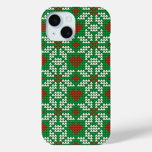 Knitted Christmas pattern Case-Mate iPhone Case (Achterkant)