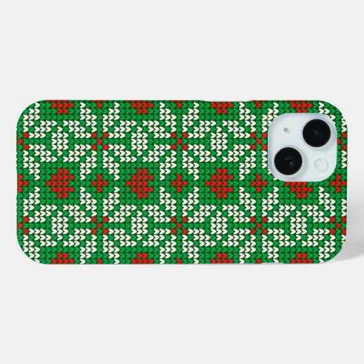 Knitted Christmas pattern Case-Mate iPhone Case (Achterkant (horizontaal))