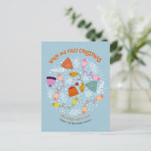 Knitted Hats and Mittens Winter Set Feestdagenkaart (Staand voorkant)