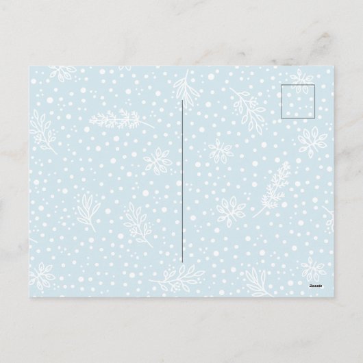 Knitted Hats and Mittens Winter Set Feestdagenkaart (Achterkant)