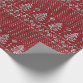 Knitted Holiday Cozy Pattern Cadeaupapier (Hoek)