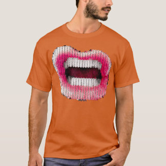 Knitted Lips  T-shirt