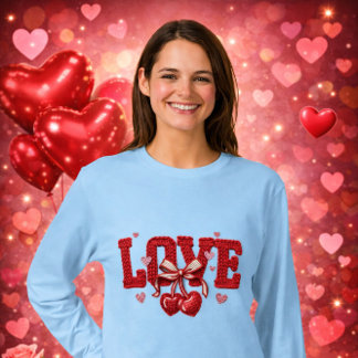 Knitted Love Womens Tshirt 
