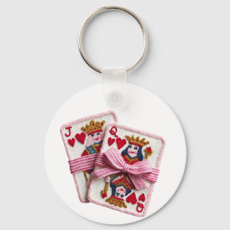 Knitted Queen of Hearts Valentine Self-Love Doll Sleutelhanger