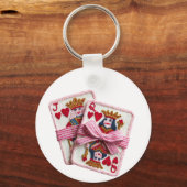 Knitted Queen of Hearts Valentine Self-Love Doll Sleutelhanger (Voorkant)
