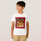 Knitted Reindeer Christmas T-Shirt  (Voorkant volledig)