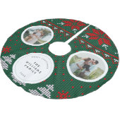 Knitted Sweater Pattern Family Photo Kerstboom Rok (Gekanteld)