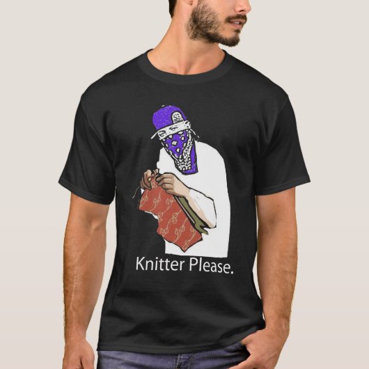 knitter alsjeblieft! t-shirt (Voorkant)