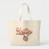Knitter Canvas tas (Voorkant)