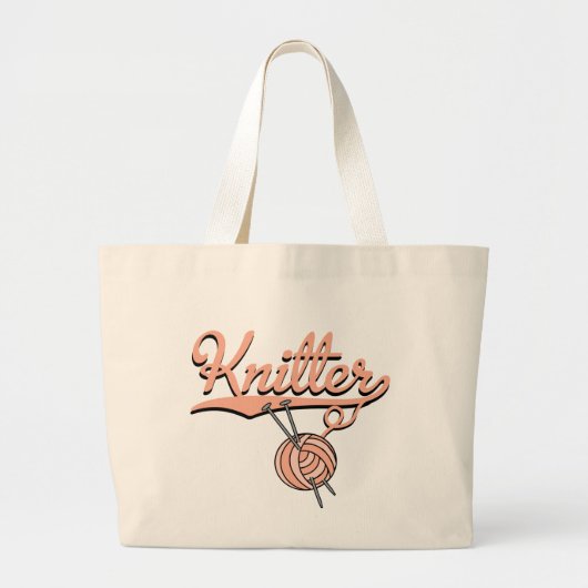 Knitter Canvas tas (Voorkant)