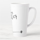 Knitter Cat n Yarn minimalist Latte Mok (Rechts)