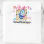 Knitter crochet homespun garen vierkante sticker (Tas)