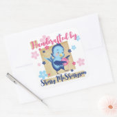 Knitter crochet homespun garen vierkante sticker (Envelop)