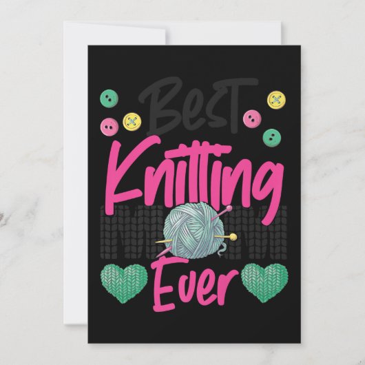 Knitter die de snijmachine breekt, gebeurt kaart (Voorkant)