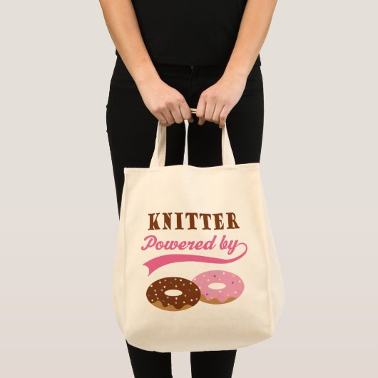 Knitter Funny Gift Tote Bag (Voorkant (product))