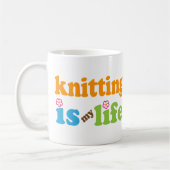 Knitter Gift Girls Koffiemok (Links)