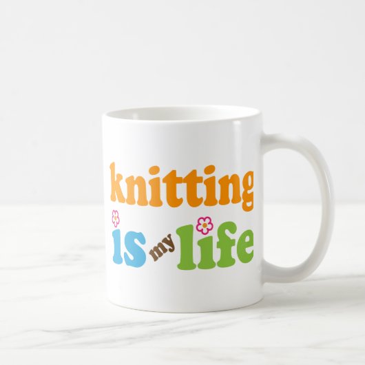 Knitter Gift Girls Koffiemok (Rechts)