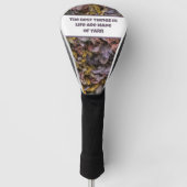 Knitter Haak Crafty Kleurrijke Liefdesgaren Golfheadcover (Voorkant)