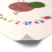 Knitter Happy Knitter Poster Yarn Needle (Hoek)