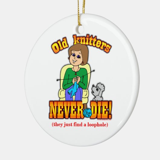 Knitter Keramisch Ornament (Links)