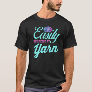 Knitter Knitter die het hakmes citeert gemakkelijk T-shirt