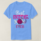 Knitter Mam Best Knitting Mam Altijd T-shirt (Design voorkant)