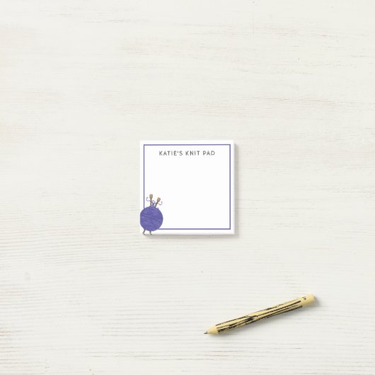 Knitter op maat post-it® notes (Op bureau)