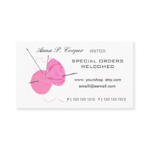 Knitter Pink Cute Yarn Balls & Needles #makers