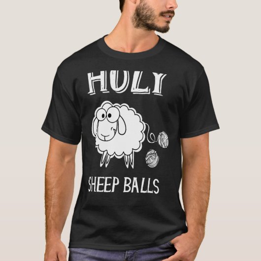 Knitter-schapenwol T-shirt (Voorkant)