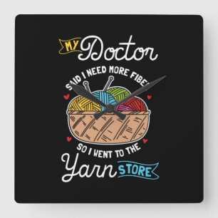 Knitter Vierkante Klok