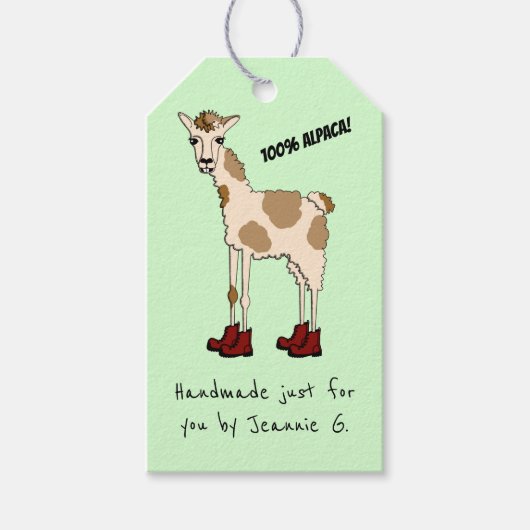 Knitters Alpaca Cadeaulabel (Voorkant)