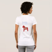 Knitters Dala Horse T-shirt (Achterkant volledig)
